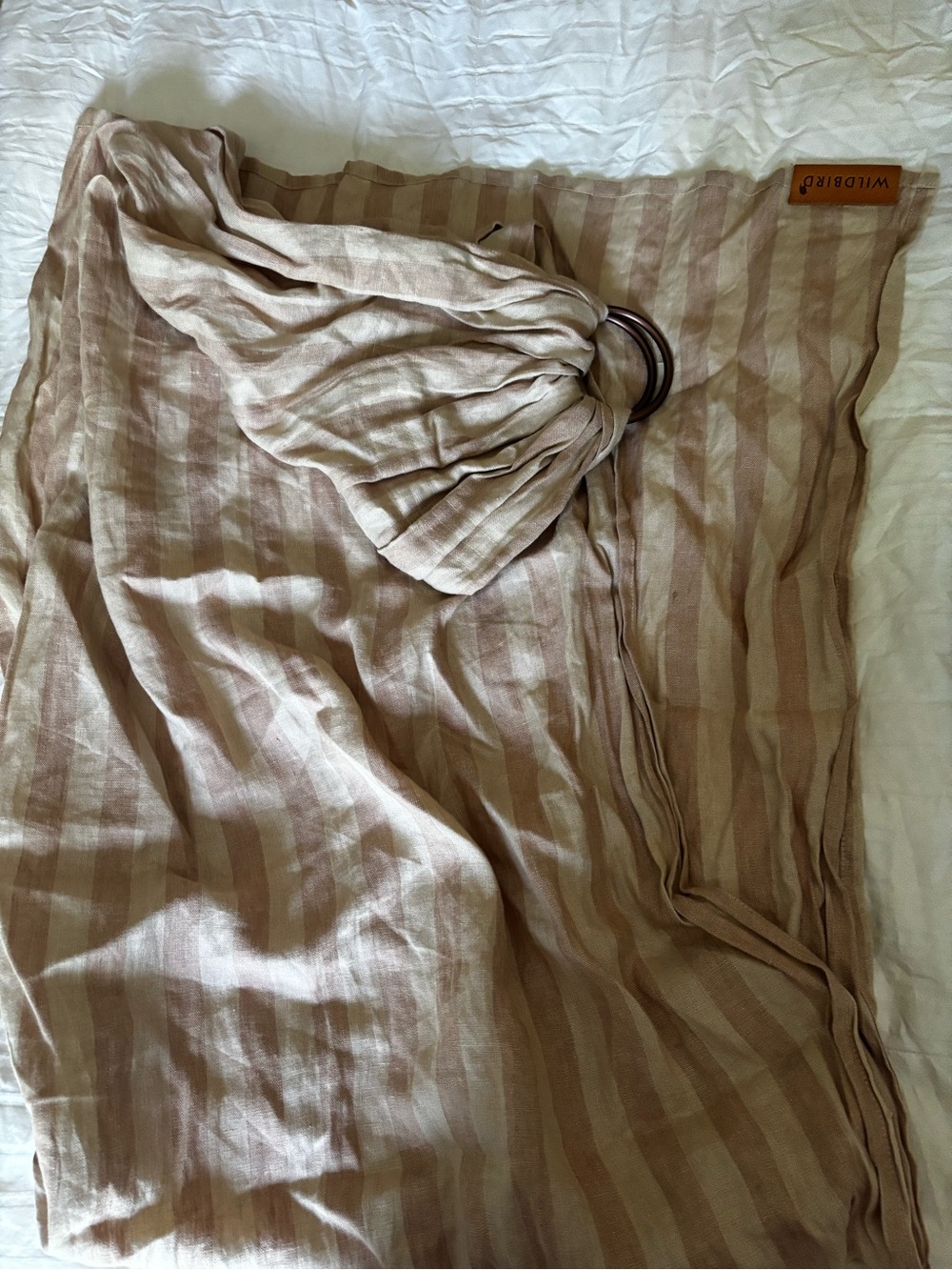 WildBird Striped Tan and Cream Ring Sling